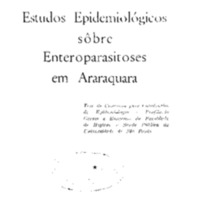 Estudos epidemiológicos sobre enteroparasitoses em Araraquara